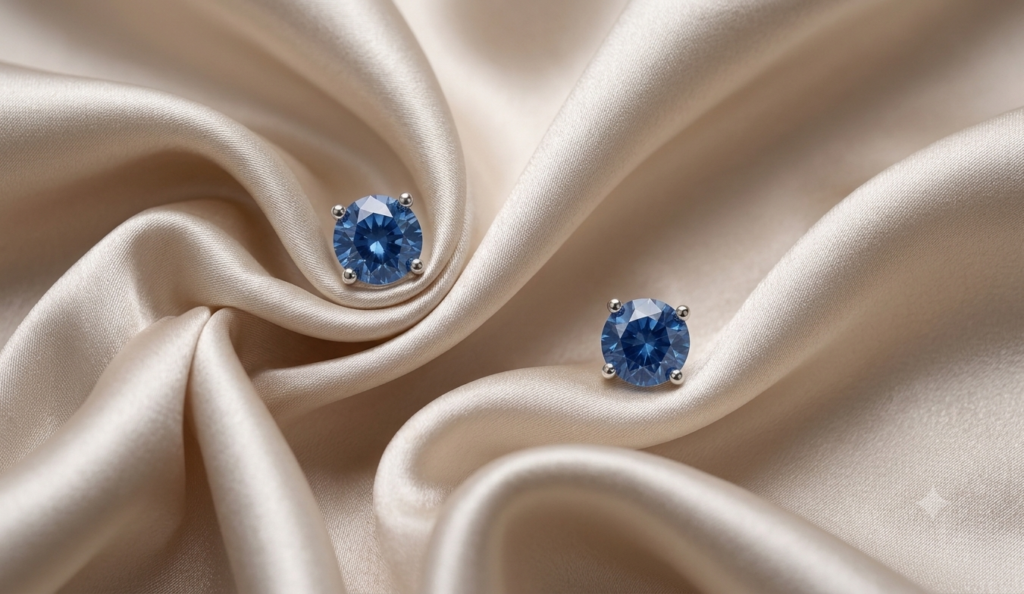 Azure Gem Studs Earrings